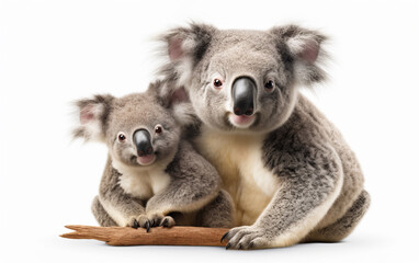 Cute Koala with Baby