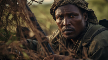 Soldier Lying in Ambush