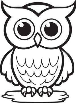 coloring page owl