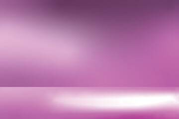 Abstract empty light purple gradient studio room background. Vector illustration