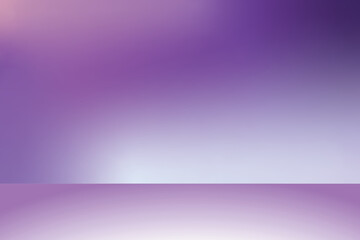 Abstract empty light purple gradient studio room background. Vector illustration