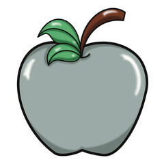 Apple color clip art illustration food