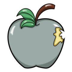 Apple color clip art illustration food