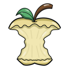 Apple color clip art illustration food