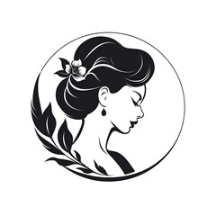 Modelo de Elegância, Beleza Radiante em um Cenário Branco Deslumbrante