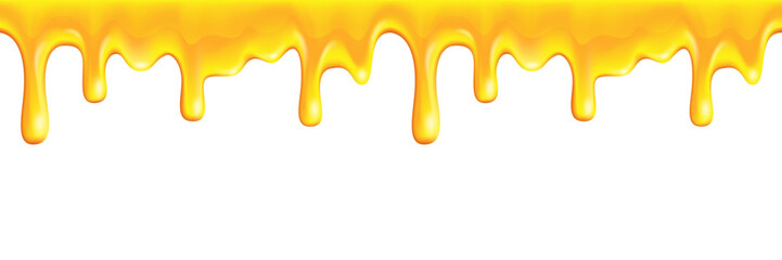 realistic honey drip seamless frame background