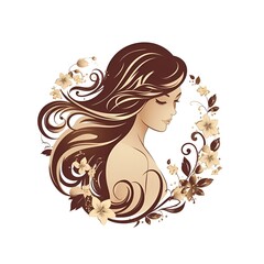 Modelo de Elegância, Beleza Radiante em um Cenário Branco Deslumbrante