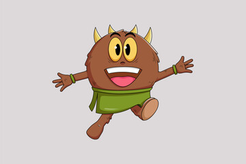 Cute Monster Character Design Illustration