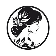 Modelo de Elegância, Beleza Radiante em um Cenário Branco Deslumbrante