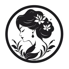 Modelo de Elegância, Beleza Radiante em um Cenário Branco Deslumbrante