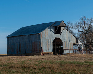 Metall Barn on a farm