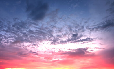 Fototapeta na wymiar cloud at sunset nature background