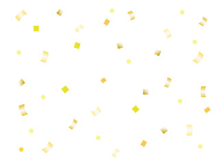 金色の紙吹雪が舞う背景イラスト