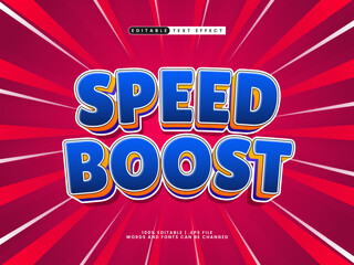 speed boost text effect