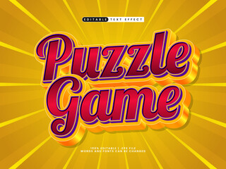 puzzle game text effect
