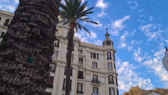 Casa Carbonell, Historic Building and Landmark of Alicante, Spain by Promenade, Panorama