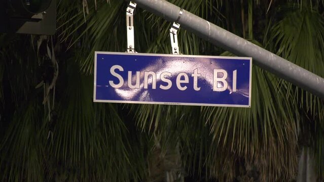Sunset Boulevard street sign - Los Angeles