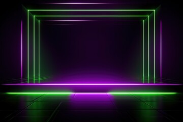 Party Pulse Abstract Neon Waves Fantastic Fusion Neon Lightscape,Neon Dance Floor Background