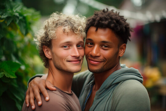 profile picture LGBTQ couple for social media, casual photography