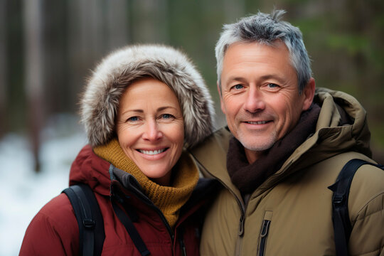 profile picture middle-aged couple for social media, casual photography