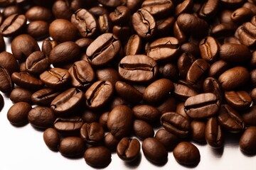Fototapeta premium Roasted coffee beans background