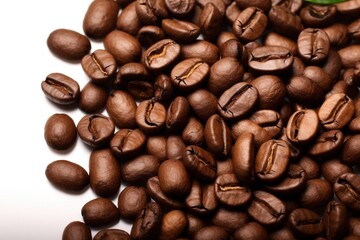 Obraz premium Roasted coffee beans background