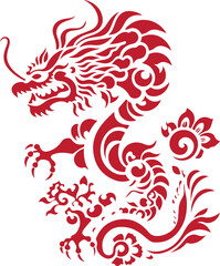 Happy chinese new year 2024 Zodiac sign, year of the Dragon
