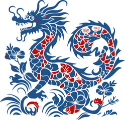 Happy chinese new year 2024 Zodiac sign, year of the Dragon