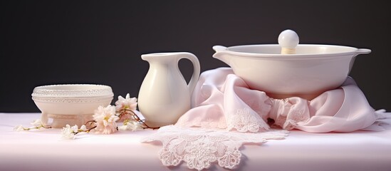 Baptism items made for ceremony.