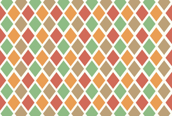 Seamless geometric pattern with retro soft color background triangles boho style