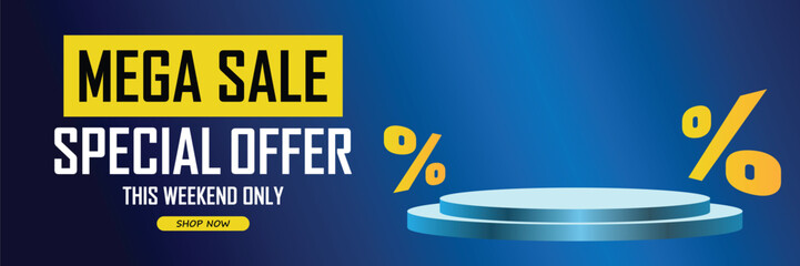 Sale banner template design . Super Sale, end of season special offer banner. vector illustration.