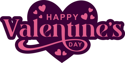 Happy valentine's day typograhy vector. Happy valentines day lettering with heart. vector illustration