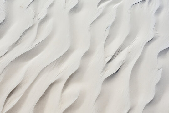 Close up of white beach sand, exterior surface material texture