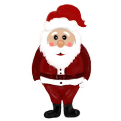 santa claus isolated on white