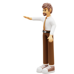 3D Business Man Presentation