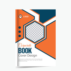 vector corporate book cover template design in a4 size paper.