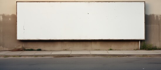 End-of-street billboard on wall.