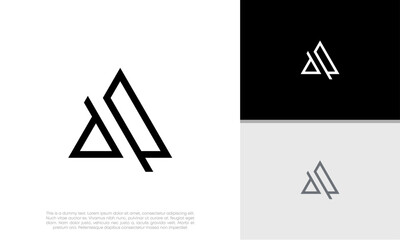 Initials A logo design. Initial Letter Logo.	
