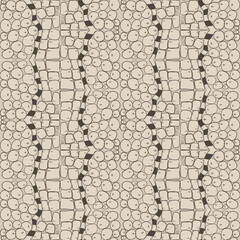 Fototapeta premium Seamless abstract repeating pattern of hand-drawn doodles