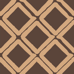 Seamless pattern in coffee tones for printing and design