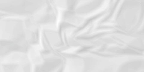 Fototapeta premium Abstract White paper crumpled texture. white fabric textured crumpled white paper background. panorama white paper texture background, crumpled pattern texture background.