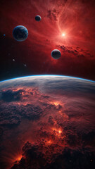 space, spaceship, the sun, the moon, earth, mars, rocket, astronaut, space station, nebula, the solar system, discover mars, outer space, planets, satellite, orbit, mobile wallpaper, wallpapers