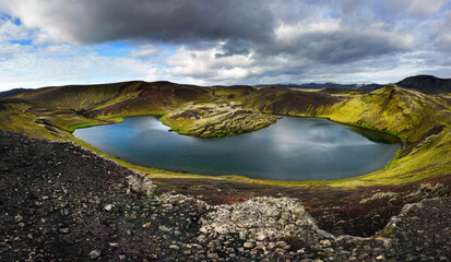 Veidivotn Lake, Highlands of Iceland