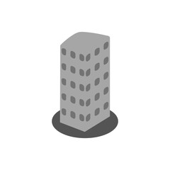 Urban tall building icon design 