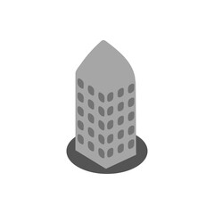 Urban tall building icon design 