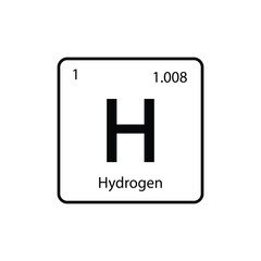 Periodic Table of element icon vector logo design template