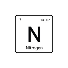 Periodic Table of element icon vector logo design template