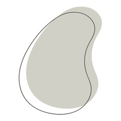 abstract grey blobs and outline for background