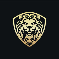  Lion king logo design vector