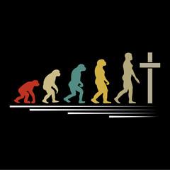 EVOLUTION jesus christ svg